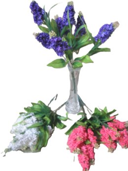 Kwiat sztuczny 2szt. BEZ 7-gałązek | LT4093