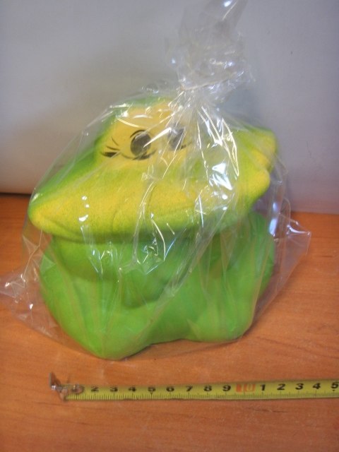 Skarbonka ceramiczna ŻABKA PALUCH wym.16x17x13cm