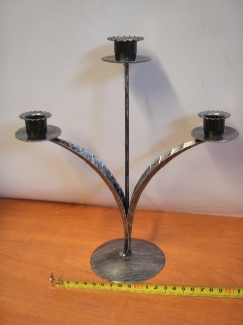 Świecznik metalowy na 3 świeczki | SW026