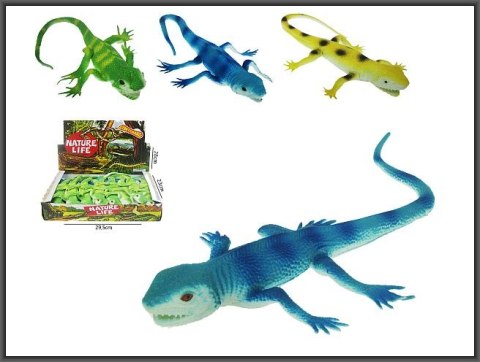 Jaszczurki gumowe z groszkiem 34cm