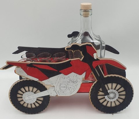 Karafka + 6 kieliszków MOTOR CROSS
