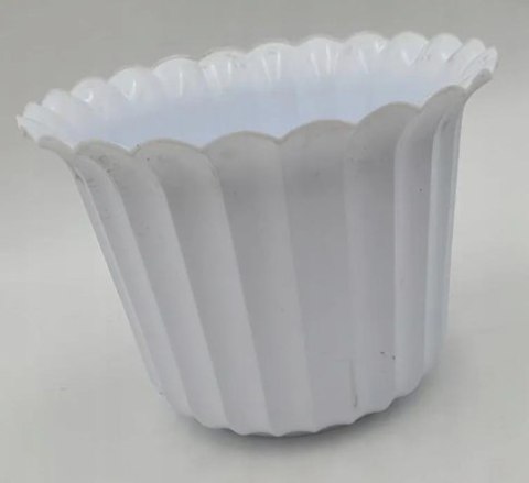 Osłonka /doniczka muszelka 15 BIAŁA