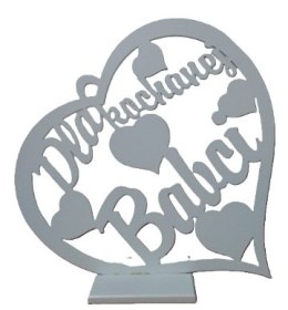 Serce stojące BABCIA / DZIADEK 30cm NR8