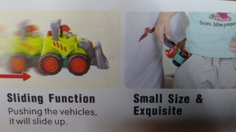 Auto budowlane w kloszu HOLA | ZA2343