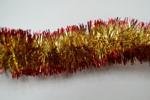 Łańcuch choinkowy ZŁOTO-CZERWONY fi-70 6m