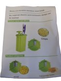 Maszynka do spiralnych ziemniaków chipsów szatkownica krajacz warzyw | 6231