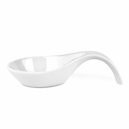 Podstawka ceramiczna pod łyżkę biała porcelana