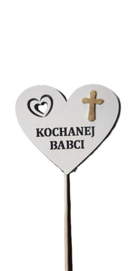 Serce na piku 3szt. Kochanej Babci