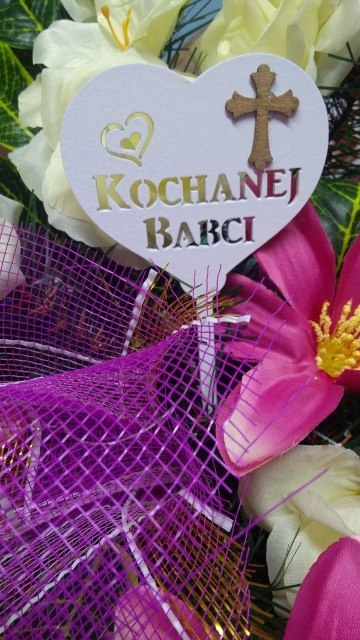 Serce na piku 3szt. Kochanej Babci