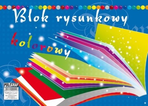 Blok rysunkowy 10szt. KOLOR A4/20K