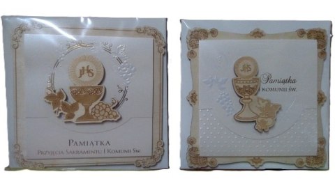 Karnet kwadrat KOMUNIA ŚW.