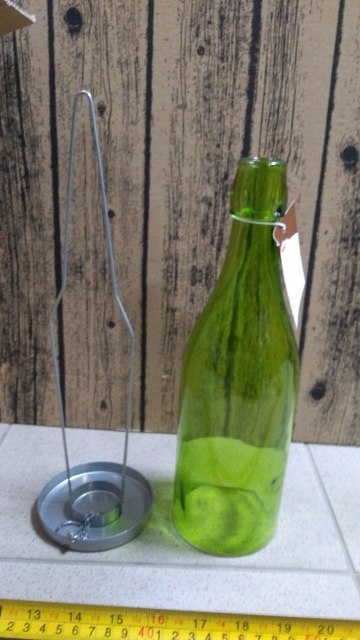 Świecznik na tea light BUTELKA 31cm