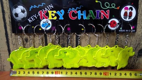 Brelok 12szt. ODBLASKOWY SŁOŃ