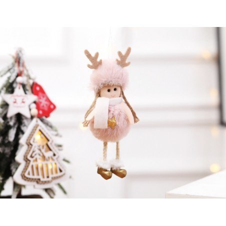 Anioł wiszący 15cm z pluszu BOŻE NARODZENIE | ASN04