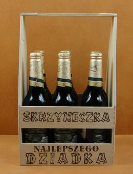 Skrzynka na butelki Dla Dziadka transporter nosidełko / 37 x 23,5 x 16,5 cm / P1389