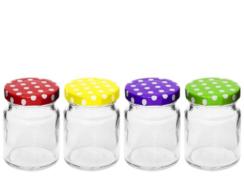 Słoik szklany 90ml z wieczkiem 12szt. | TR-056