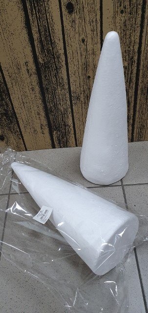 Stożek 40cm styropianowy 2szt. | BST-40