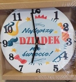 Zegar ścienny 30 cm Najlepszy Dziadek na Świecie