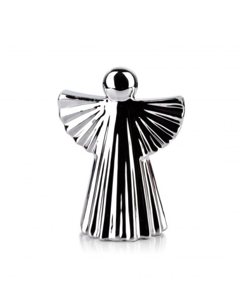 Aniołek ceramiczmy 8x5,4xh10,7cm srebrny HTC4907 17