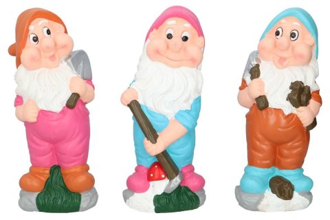 Figura ogrodowa krasnal 13,5x11x34cm ceramika