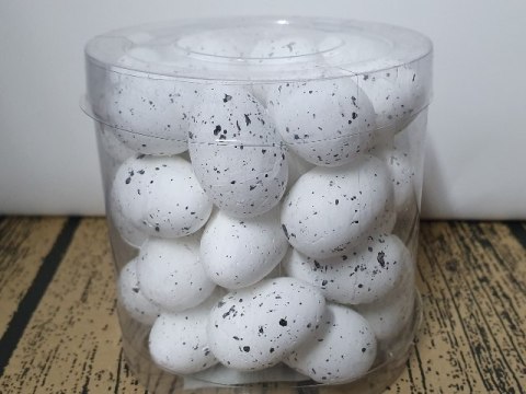 Jajka w kloszu 36szt 3cm 7BIAŁE 7704