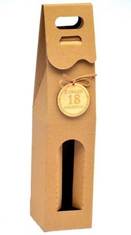 Pudełko kartonowe na alkohol 39x9x9cm 5szt. 18 LAT | RS8szare