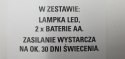 Lampion drewniany + lampka led 17cm BOŻE NARODZENIE