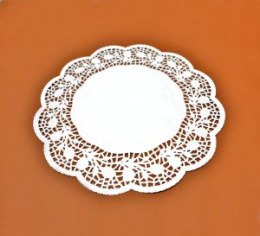 Serwetka biała 11cm papierowa 50szt. ażurowa 7079