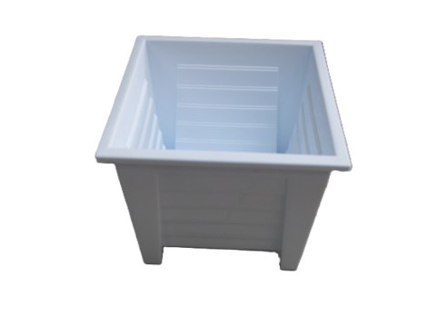 Doniczka kwadrat 18cm biała