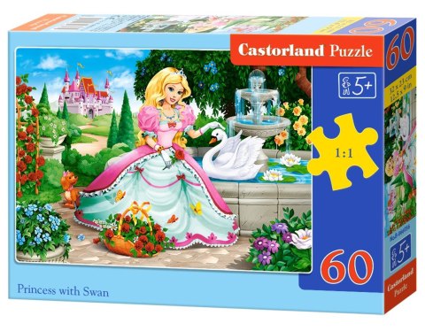 Puzzle 60 el. Księżniczka z łabędziem Castorland B-066056
