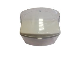 Solniczka naścienna biała