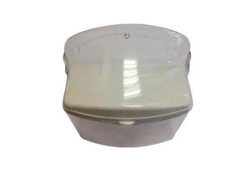 Solniczka naścienna biała