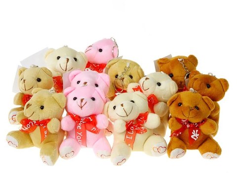 Brelok miś pluszowy 10cm