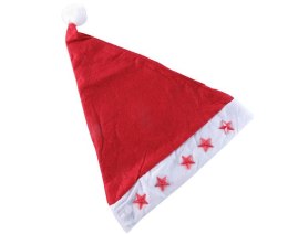 Czapka Mikołaja z gwiazdkami led