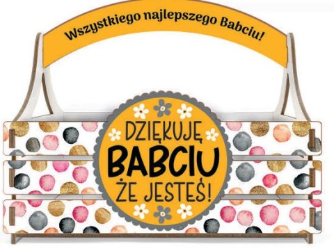 Koszyczek skrzynka 17x11x20cm Dziękuję Babciu że jesteś