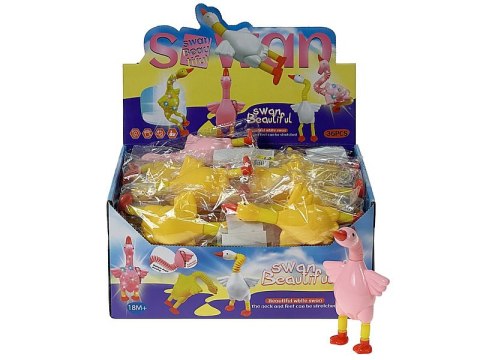 Antystresowy łabędź z ruchomą szyją i łapkami MIX 16 x 8,5 x 4cm