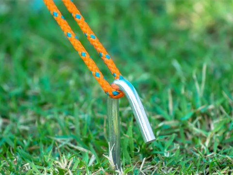 Szpilki do namiotu mocujące śledzie kotwy stal 31cm 10szt. hak haczyk kołki