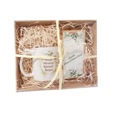 Zestaw "Pamiątka Pierwszej Komunii Świętej" - kubek + czekolada