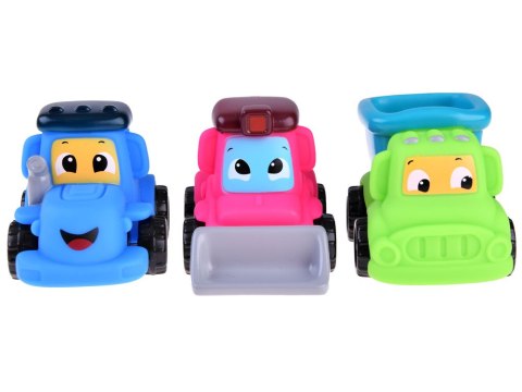 Zestaw miękkie autka budowlane 3szt. 18M+ | ZA4737B