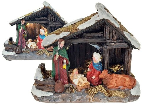 Szopka ze światłem 12 x 9,5 x 6,5cm