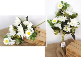 Bukiet MARGARETKA wys. 56 cm (główka 13 i 6 cm) BIAŁA WMD-1572A