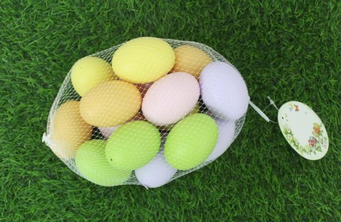 Jajka plastikowe 20szt kolorowe EAC-108