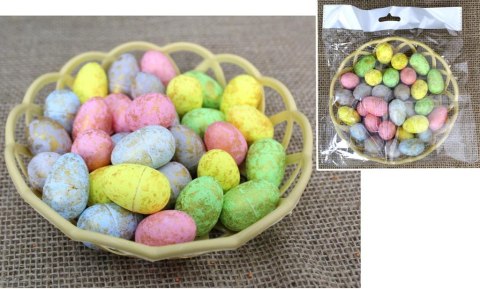 Jajka styropianowe pozłacane w koszyku 30szt. EAD-2111