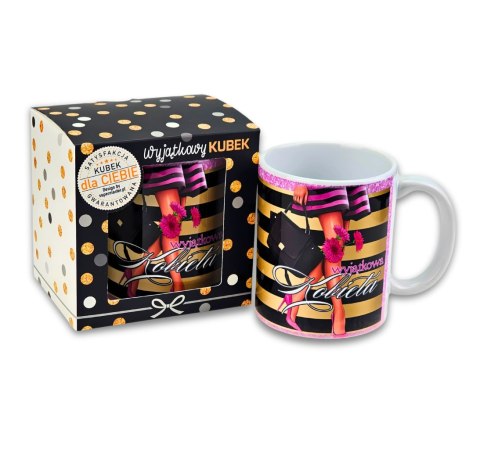 Kubek ceramiczny WYJĄTKOWA KOBIETA NOGA 3309-K5