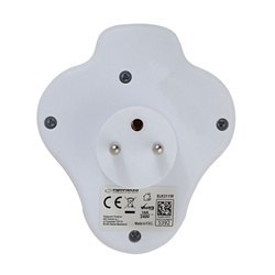 Rozgałęźnik elektryczny z wyłącznikiem 2 gniazda z ładowarką USB-C/USB-A ELK311W