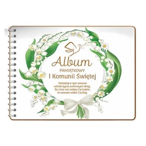 Album na zdjęcia Pamiątka I KOMUNII Świętej - Konwalia 3343-KOM1