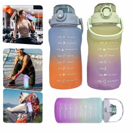 Bidon na wodę butelka motywacyjna 1,5l z miarką XJ5234