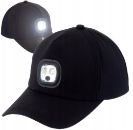 Czapka z daszkiem z latarką led oświetlenie XJ5689