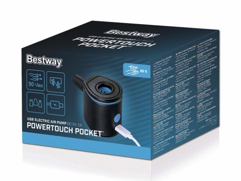 Elektryczna pompka powietrza USB + końcówki 62289 Bestway