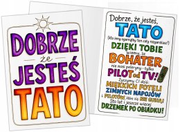 Karnet B6 DOBRZE ŻE JESTEŚ TATO